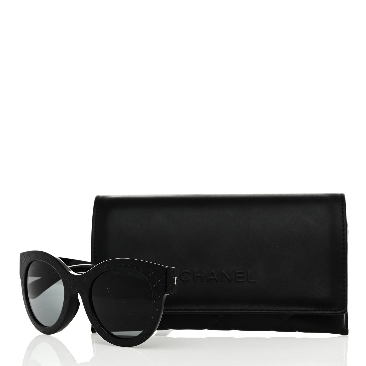 Crystal CC Sunglasses 5420-B-A Black