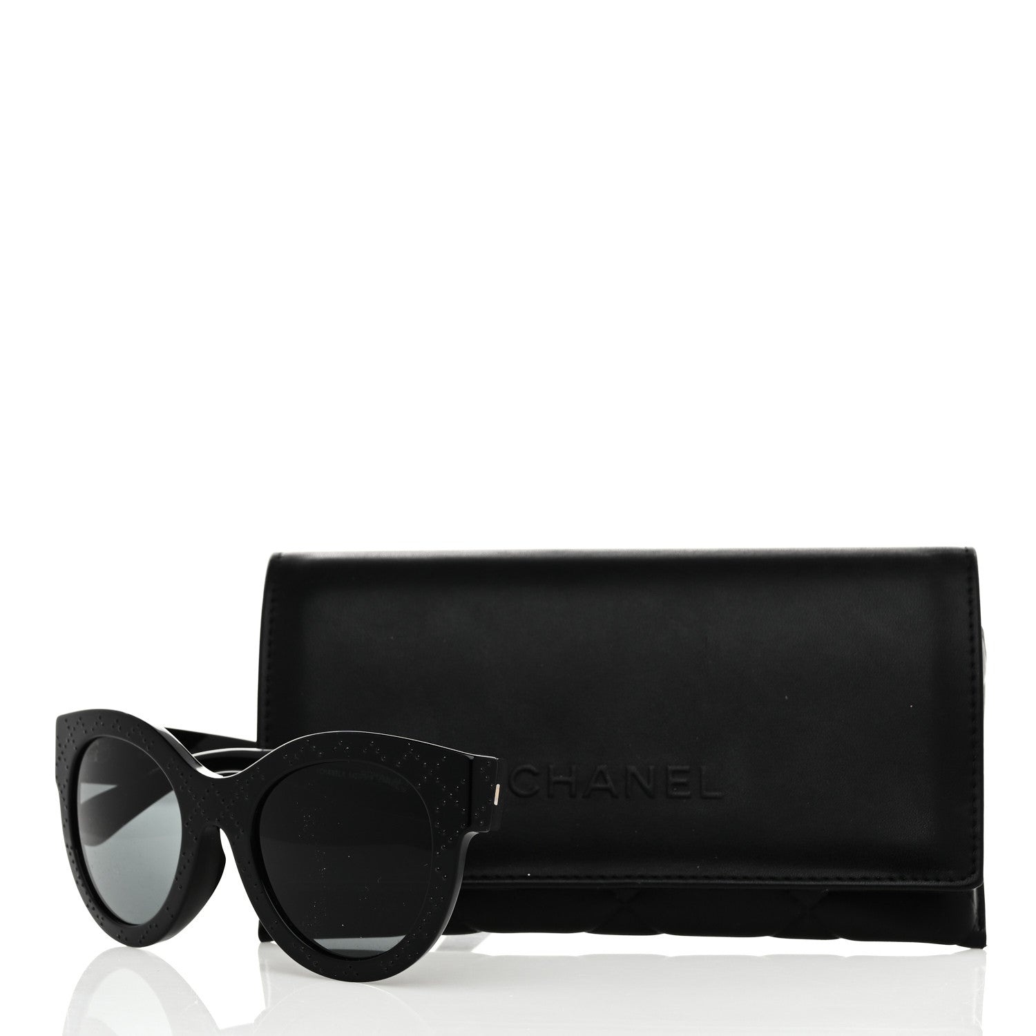 Chanel Crystal CC Sunglasses 5420-B-A Black 8 of 8