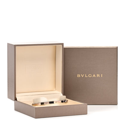 Bulgari 18K Yellow White Rose Gold Narrow B.Zero1 Bangle Bracelet L 5 of 5