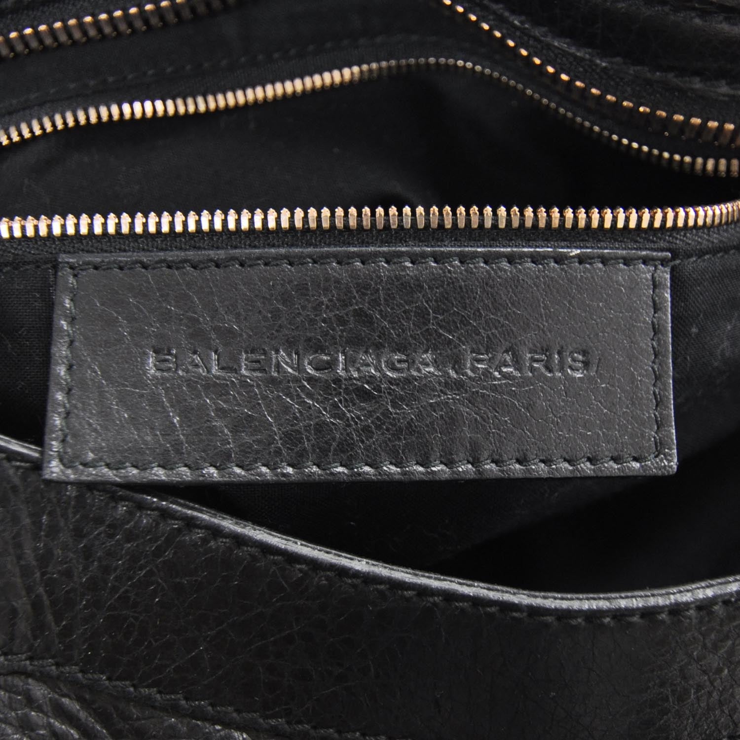 Balenciaga Agneau Rose Gold Hardware Giant City Black 9 of 10
