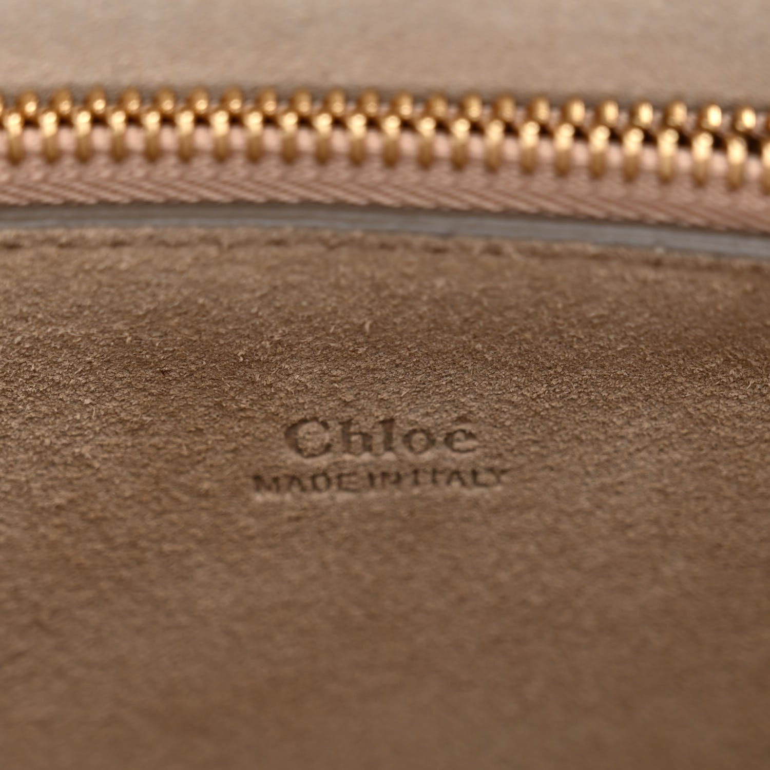 Chloe Calfskin Suede Medium Faye Shoulder Bag Cement Pink 6 of 11