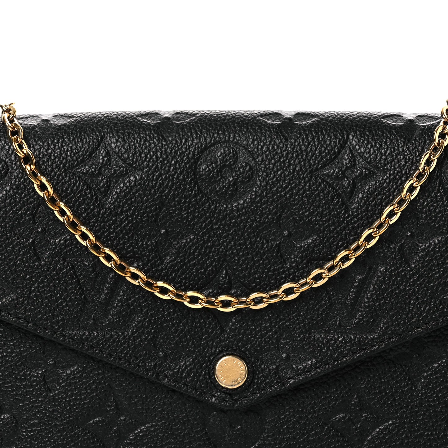 Empreinte Pochette Felicie Chain Wallet Black