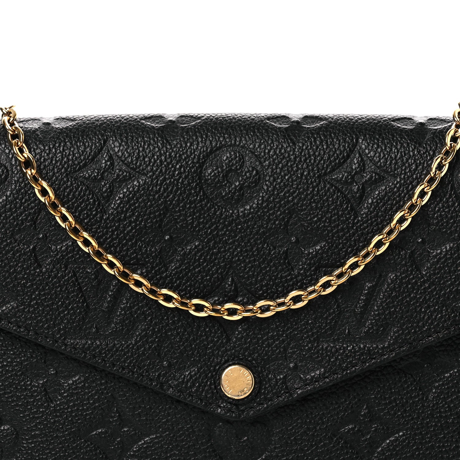 Louis Vuitton Empreinte Pochette Felicie Chain Wallet Black 8 of 14