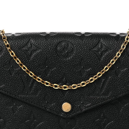 Louis Vuitton Empreinte Pochette Felicie Chain Wallet Black 8 of 14