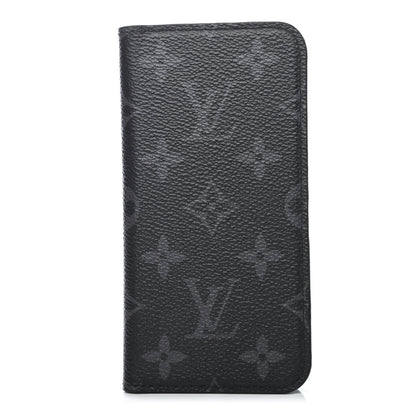 Louis Vuitton Monogram Eclipse iPhone X/XS Folio Case 1 of 4