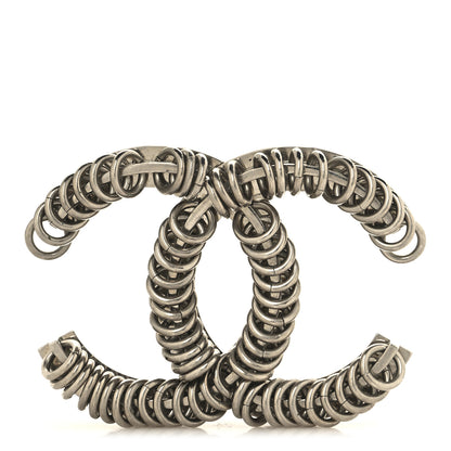 Chanel Metal CC Brooch Silver 1 of 4