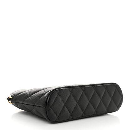 Chanel Caviar Quilted Classic Clutch With Chain Black 4 of 11