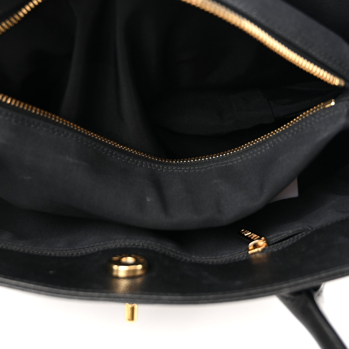 Calfskin Small Cerf Executive Shopper Tote Black