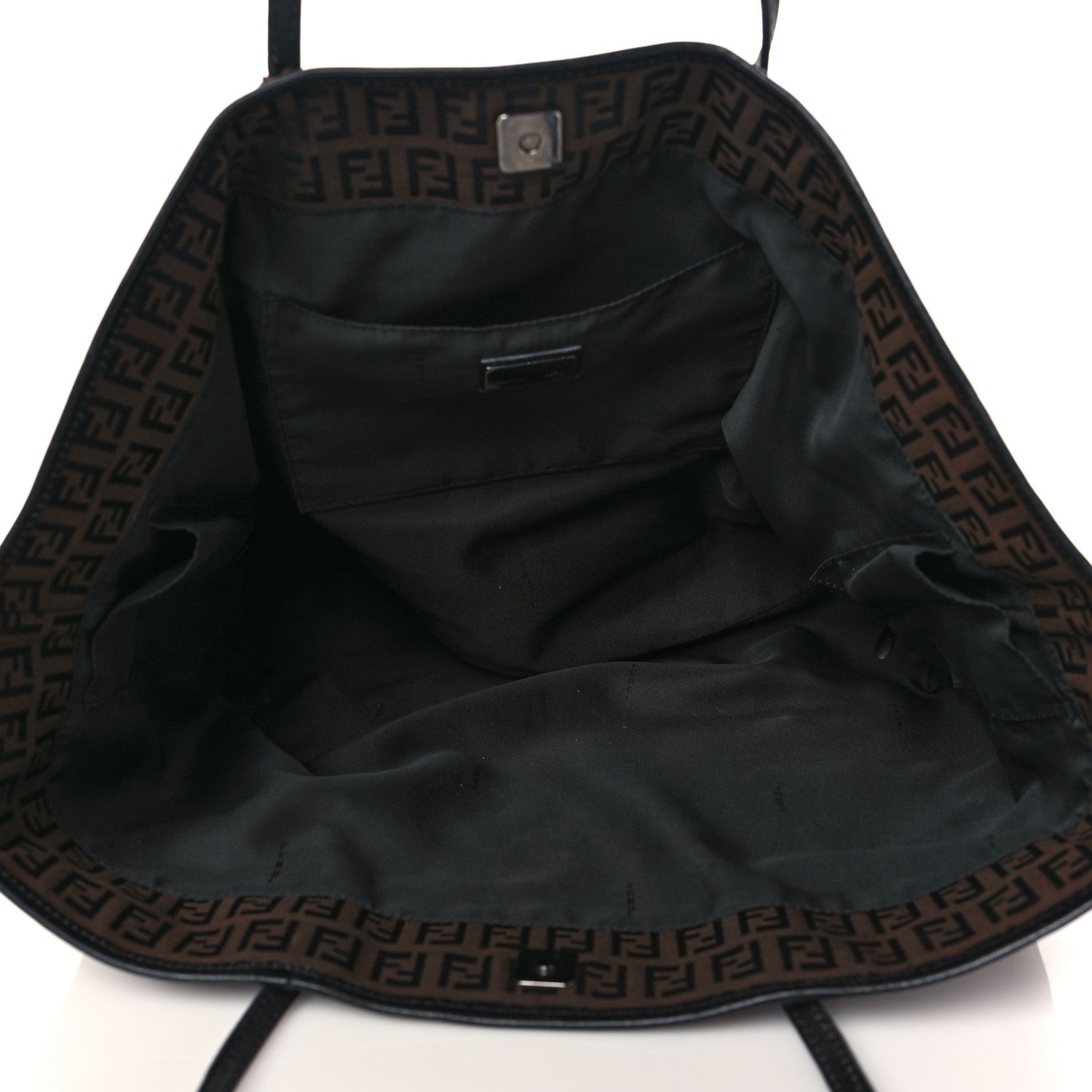 Fendi Zucchino Shopping Tote Brown 5 of 11