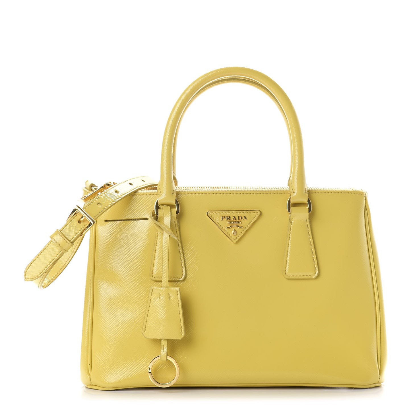 Saffiano Vernice Mini Galleria Double Zip Tote Ananas