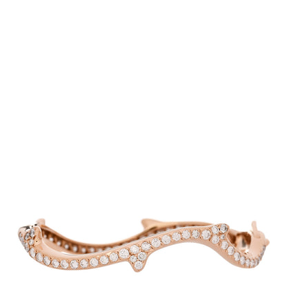 Christian Dior 18K Rose Gold Diamond Bois de Rose Pave Bracelet 2 of 3