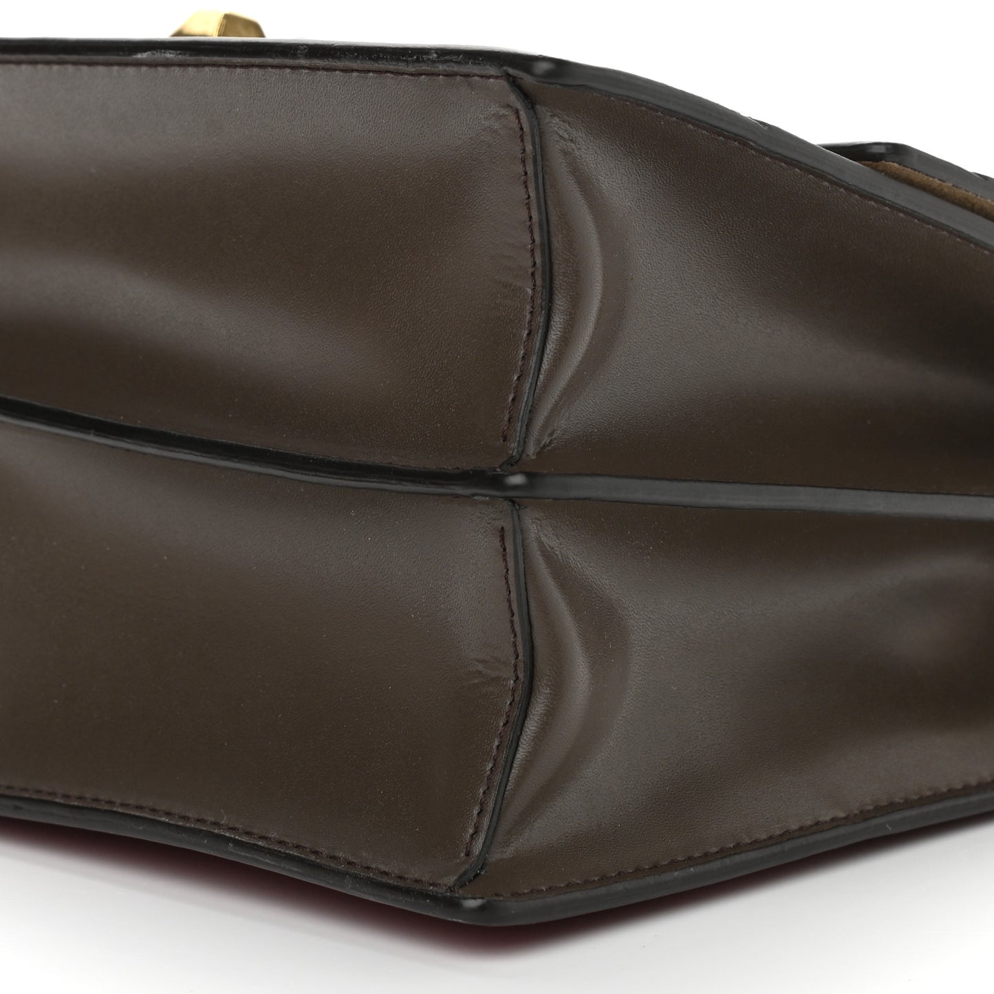 Calfskin Kan I Shoulder Bag Red Multicolor