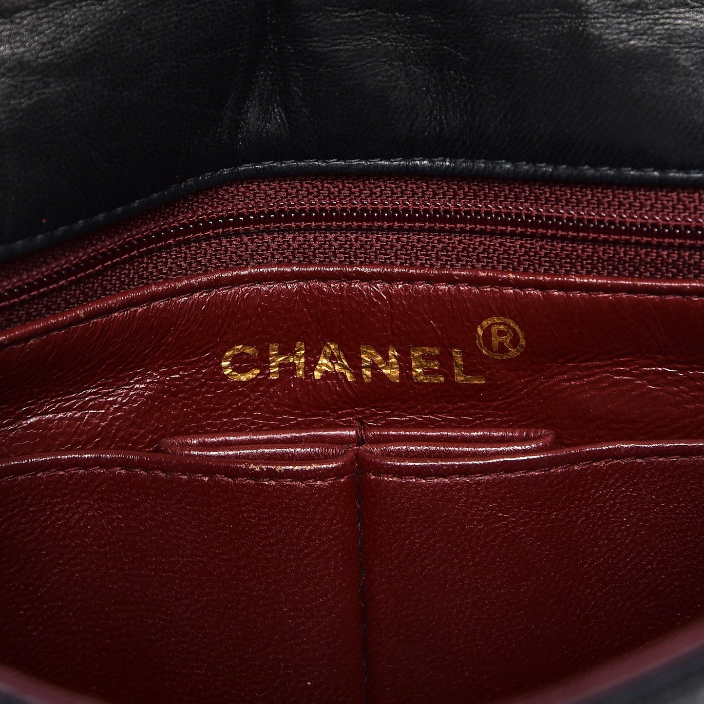 Lambskin Quilted Small Flap Black