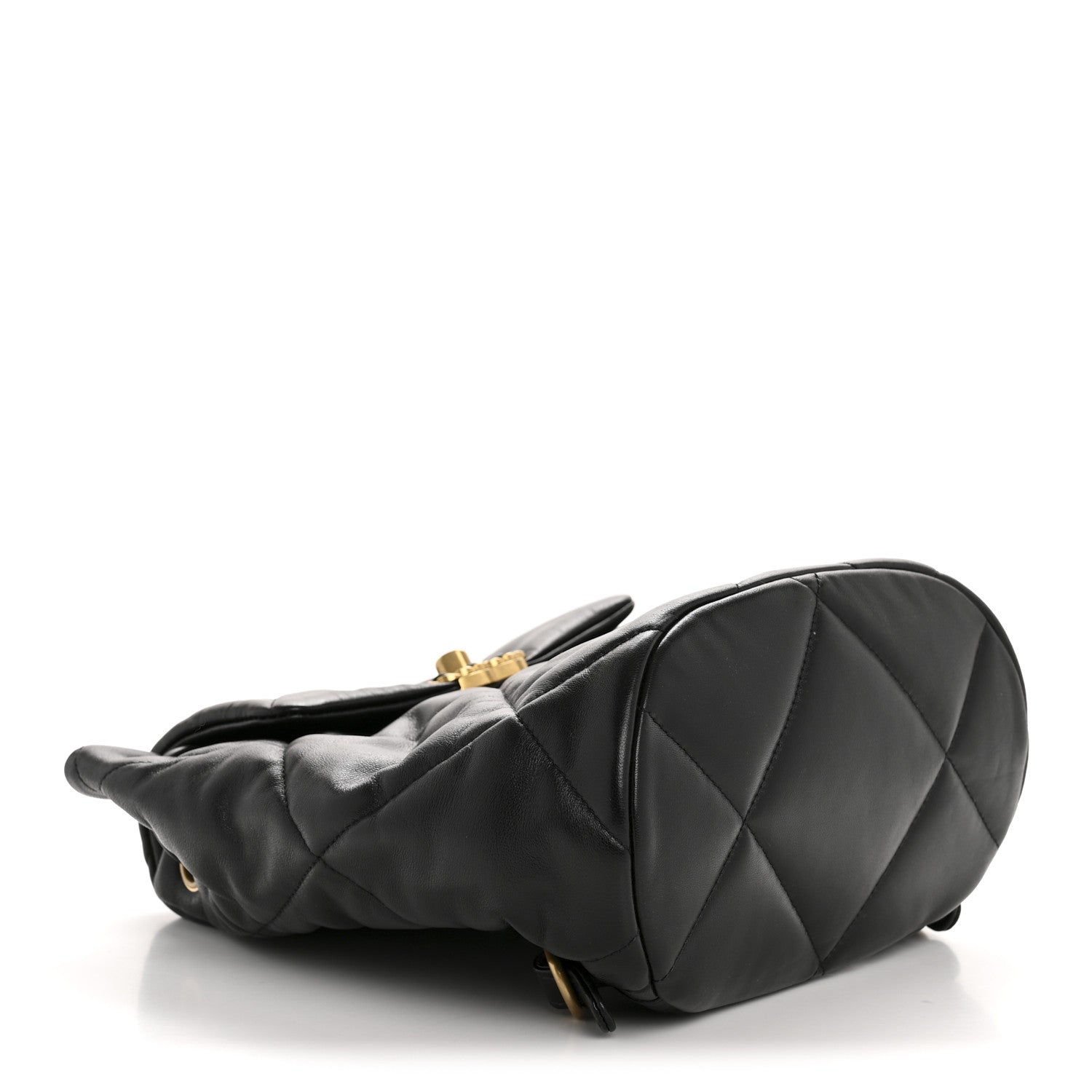 Chanel Lambskin Quilted Chanel 19 Backpack Black 4 of 12