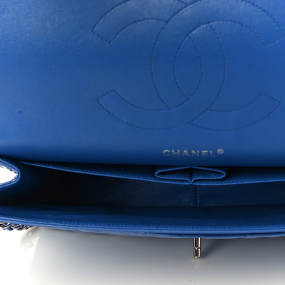Chanel Patent Quilted Jumbo Double Flap Blue 4 of 11