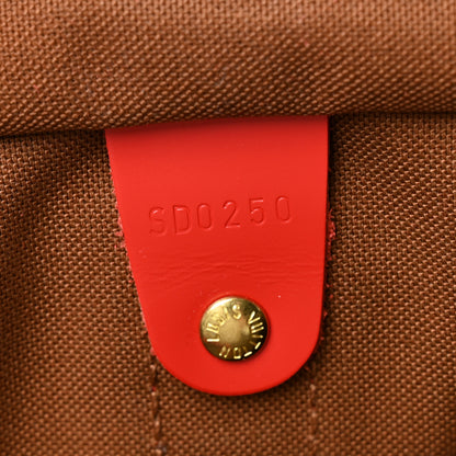 Louis Vuitton Calfskin Monogram Keepall Bandouliere 50 Coquelicot 6 of 10