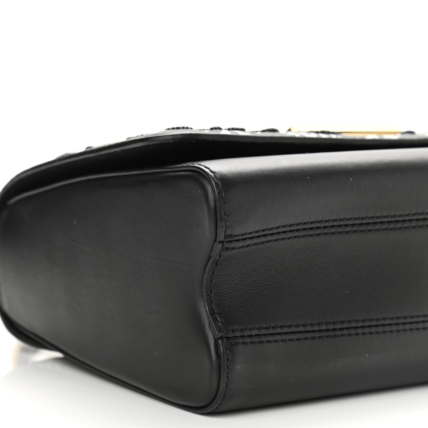 Louis Vuitton Calfskin Since 1854 Embroidered Twist MM Black 8 of 10