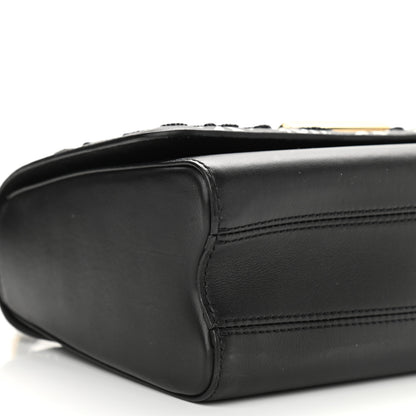 Louis Vuitton Calfskin Since 1854 Embroidered Twist MM Black 8 of 10
