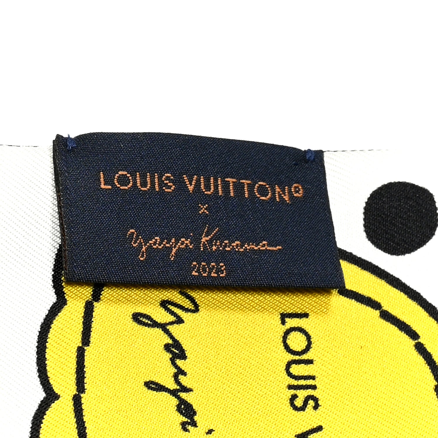 Louis Vuitton LV x YK Infinity Dots Bandeau Black Yellow White 3 of 4