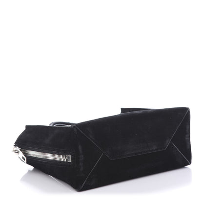 Balenciaga Baby Daim Suede Plate Hardware Papier A6 Zip Around Tote Black 5 of 11