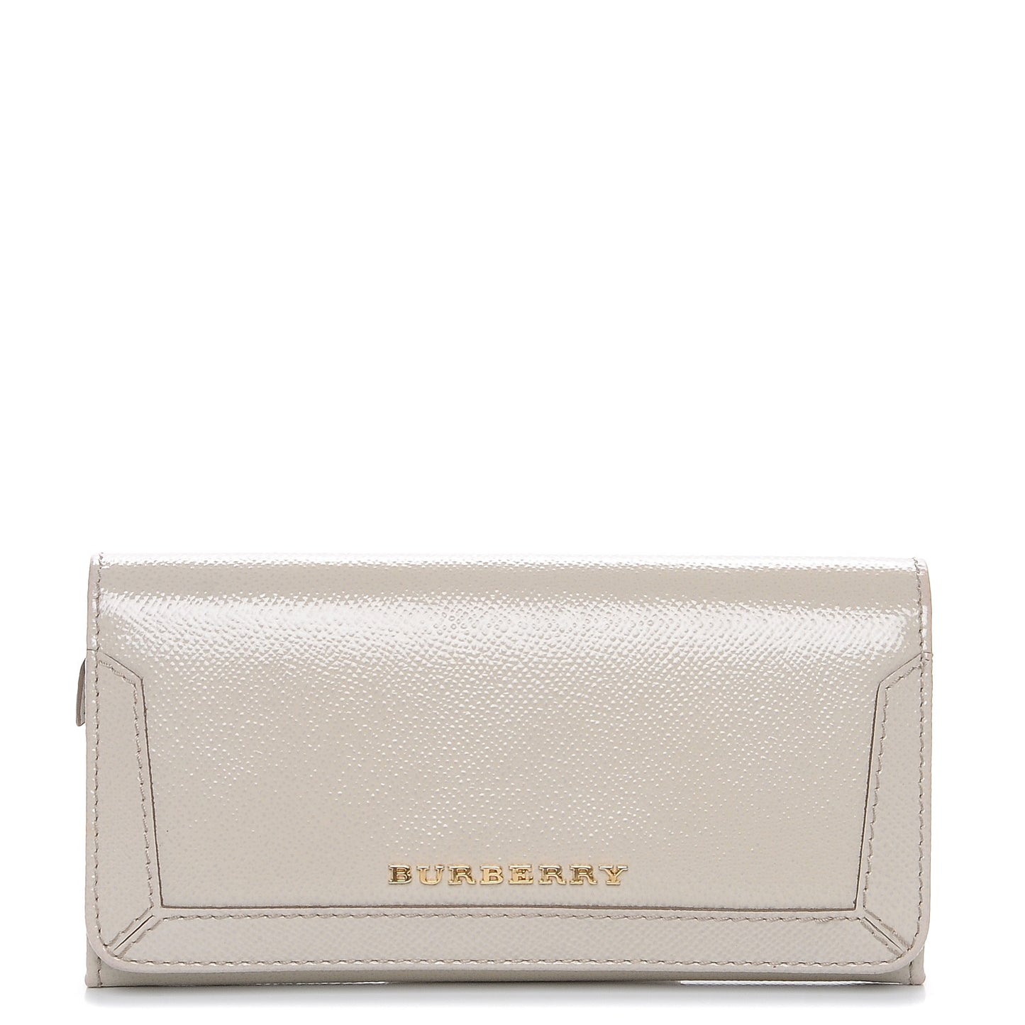 Patent Penrose Continental Wallet Pale Grey