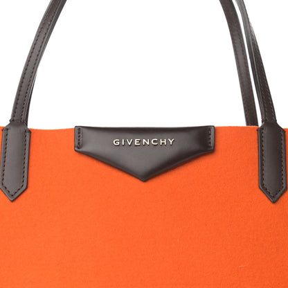 Givenchy Wool Large Antigona Tote Orange 9 of 11