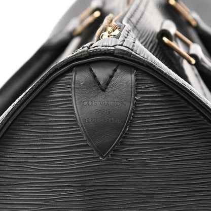 Louis Vuitton Epi Speedy 25 Black 6 of 22