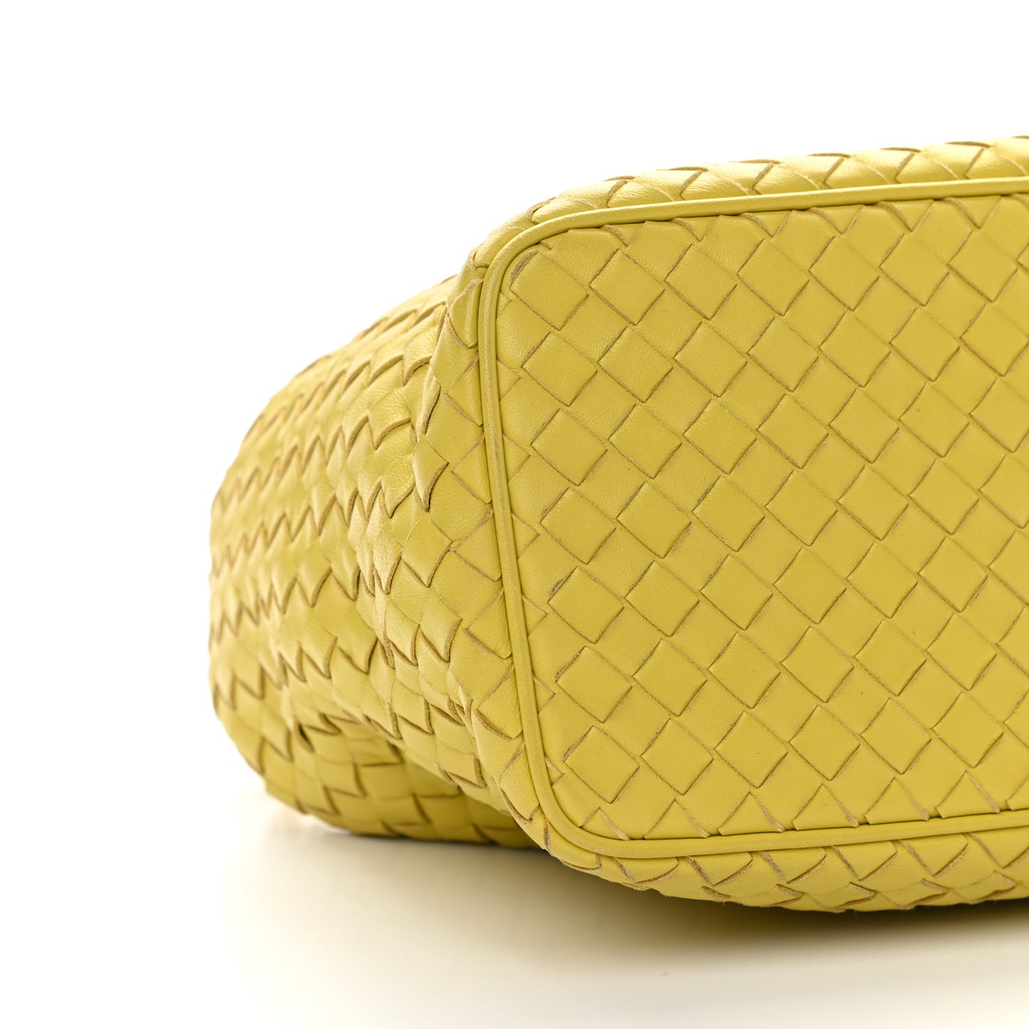 Nappa Intrecciato Small Shoulder Bag Chartreuse