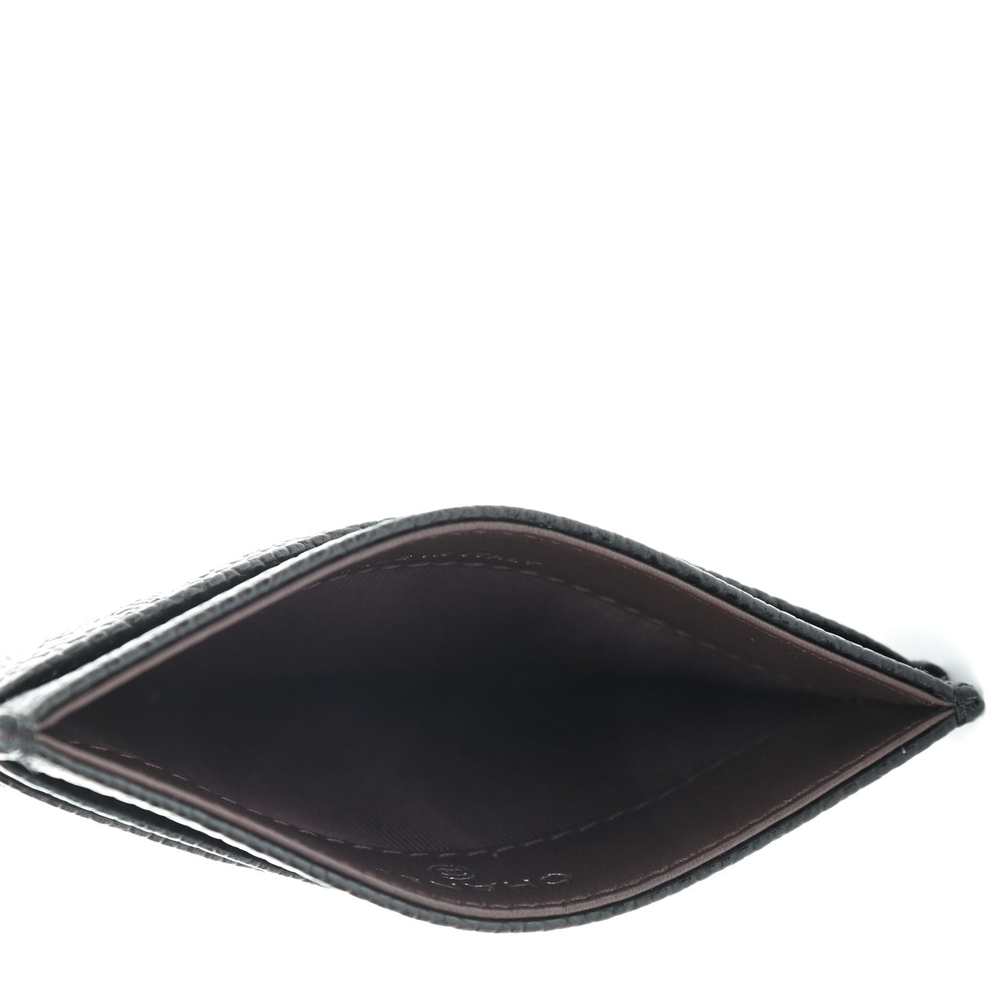 Caviar Quilted Card Holder Black