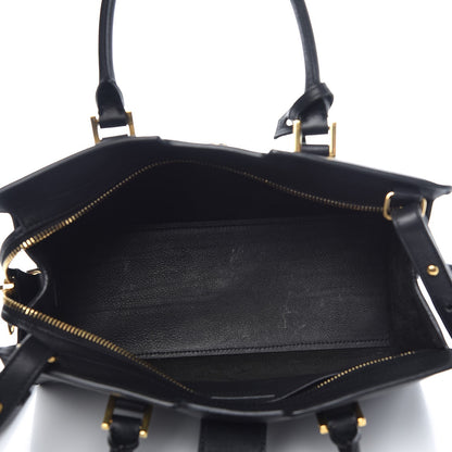 Saint Laurent Calfskin Monogram Baby Downtown Cabas Black 6 of 11