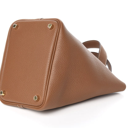 Hermes Taurillon Clemence Picotin Lock 18 PM Gold 9 of 10