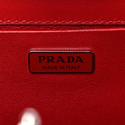 Prada Saffiano City Calfskin Monochrome Light Frame Bag Fuoco 7 of 8
