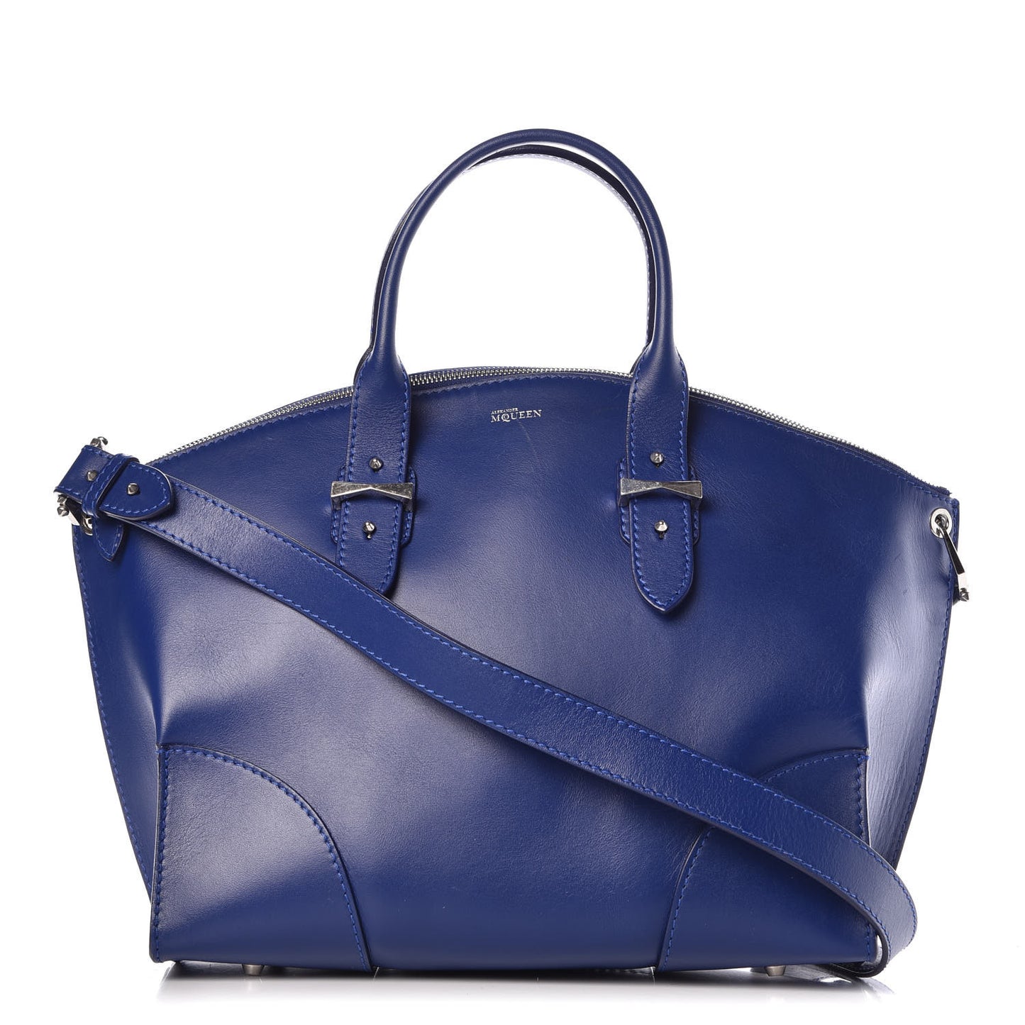 Smooth Calfskin Legend Satchel Ultramarine