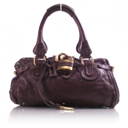 Chloe Leather Paddington Grenat 1 of 17