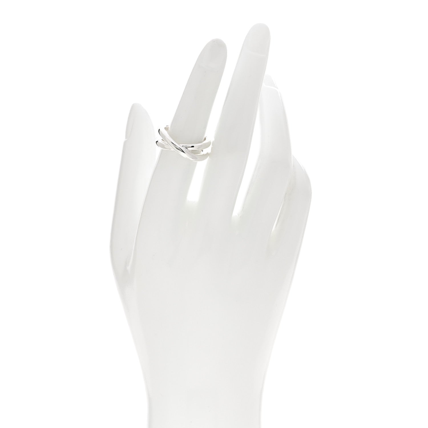 Tiffany Sterling Silver Paloma Picasso Crossover Ring 51 5.75 2 of 4