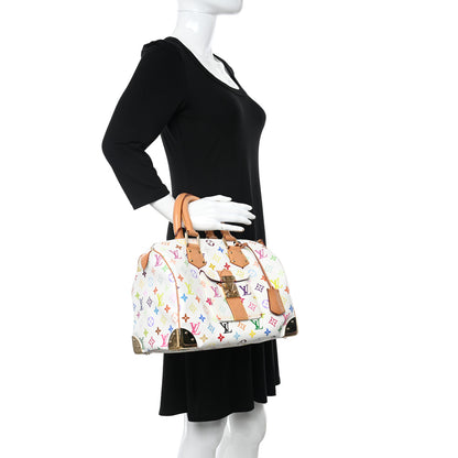 Louis Vuitton Monogram Multicolor Speedy 30 White 2 of 9