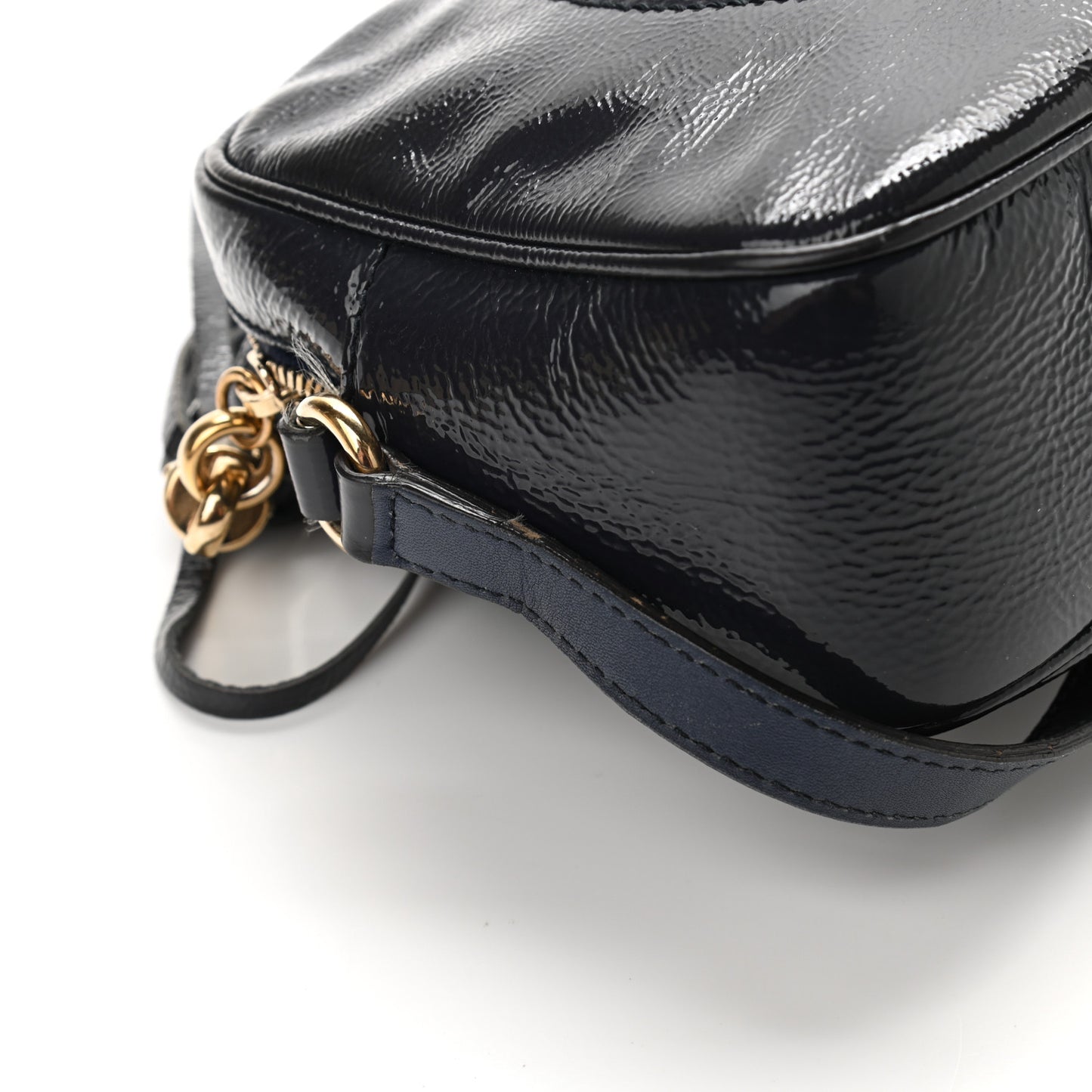 Vernice Naplack Small Soho Disco Bag Uniform Blue