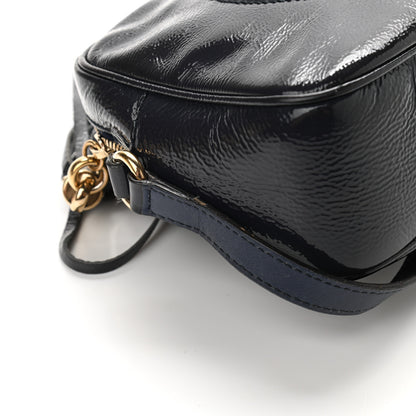 Gucci Vernice Naplack Small Soho Disco Bag Uniform Blue 13 of 15