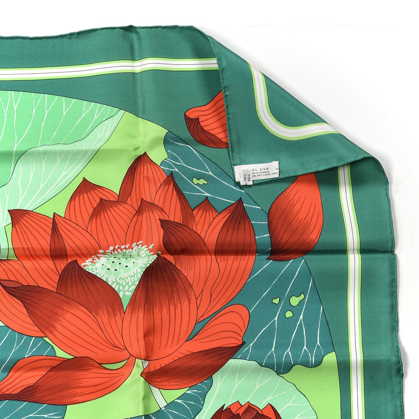 Silk Fleurs de Lotus Scarf 90