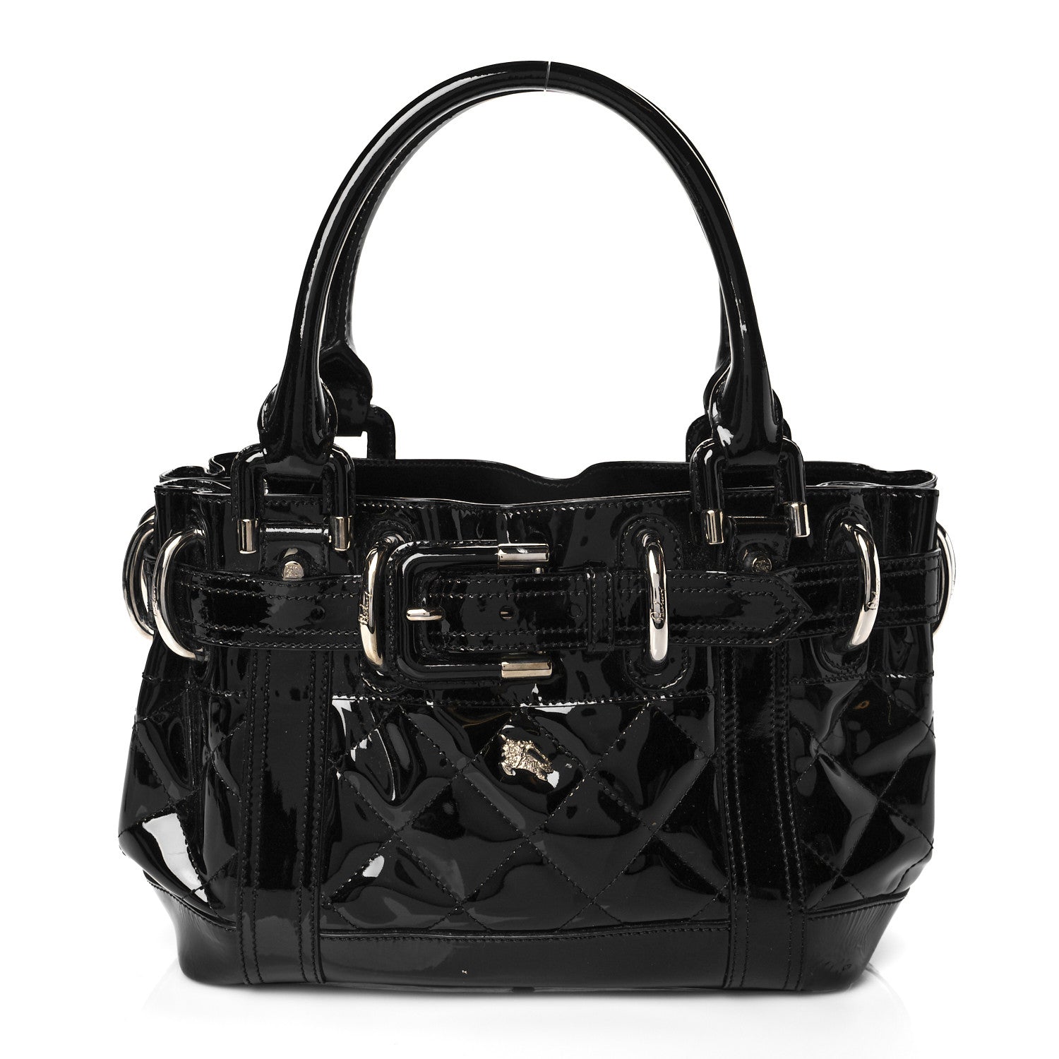 Burberry Patent Quilted Beaton Black 1 of 9
