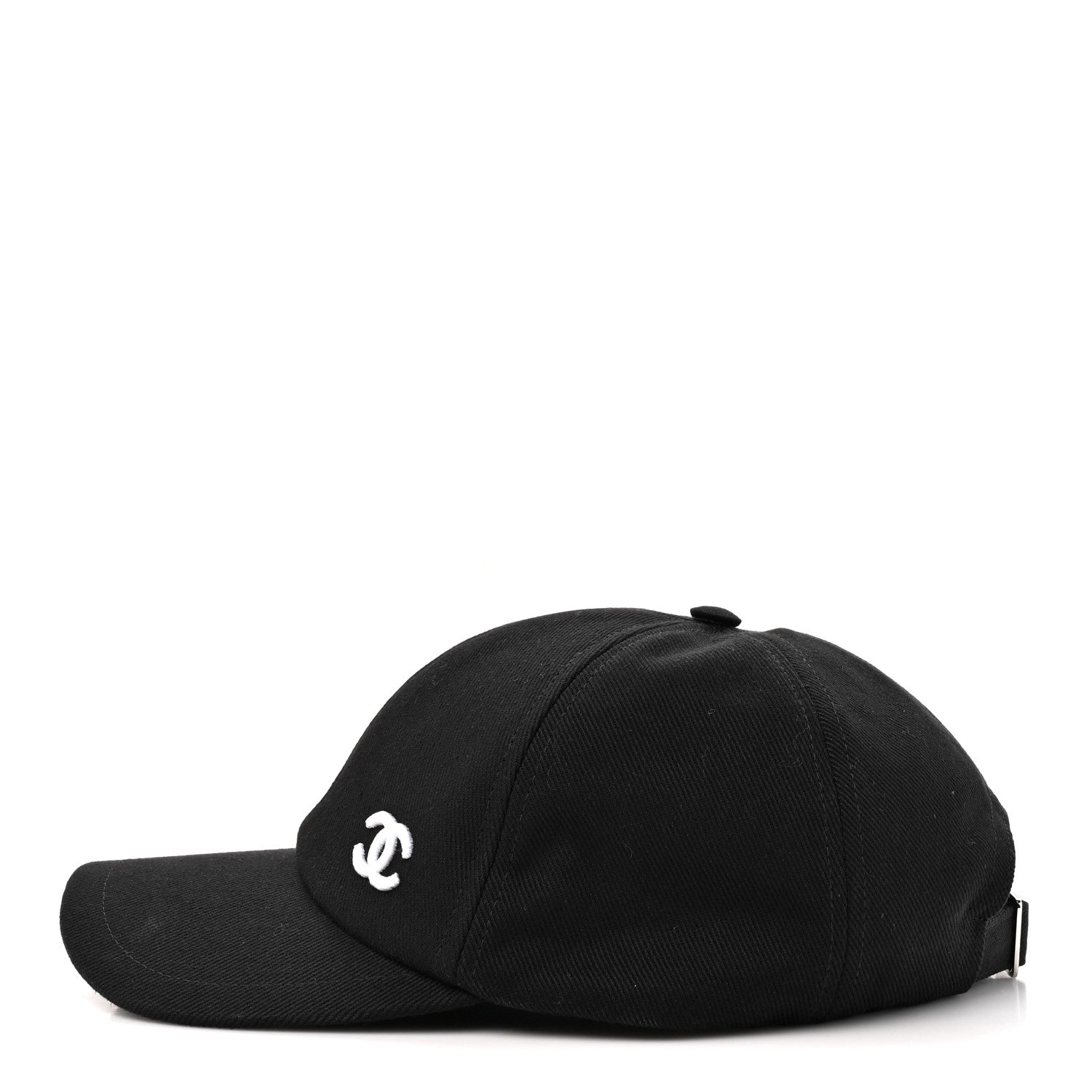 Chanel Cotton CC Cap Hat Black White 6 of 8