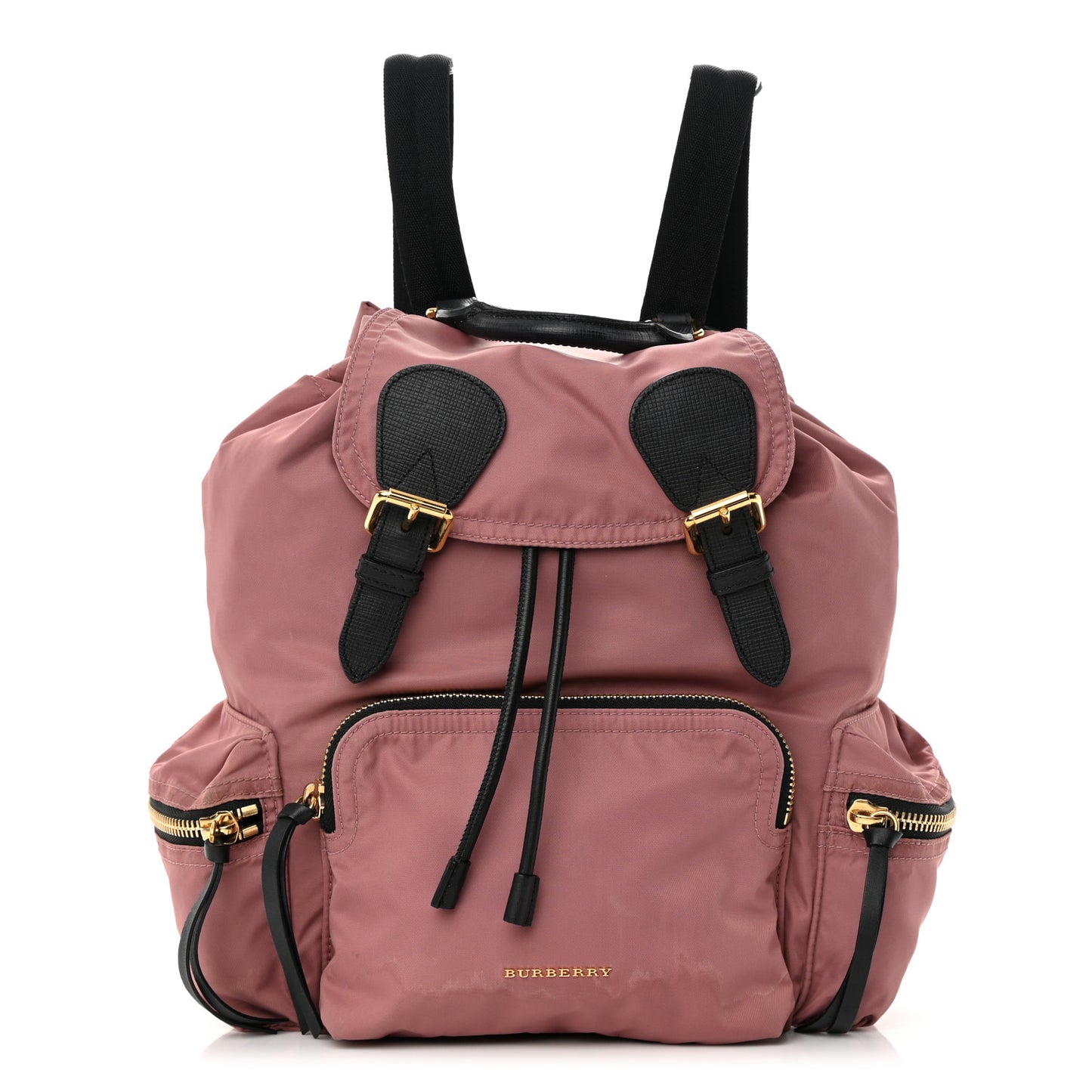 Nylon Medium Rucksack Backpack Mauve Pink