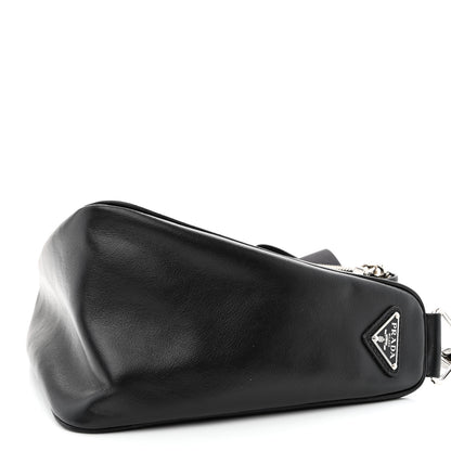 Prada Grace Lux Triangle Shoulder Bag Black 10 of 12