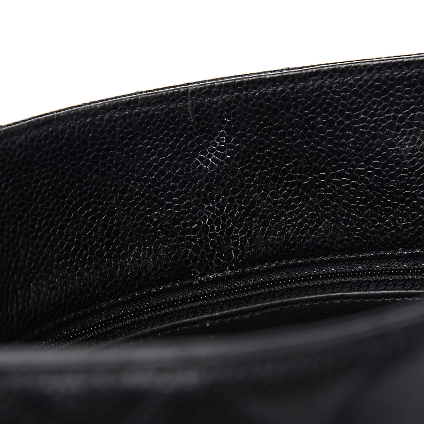 Caviar Quilted Shoulder Bag Black