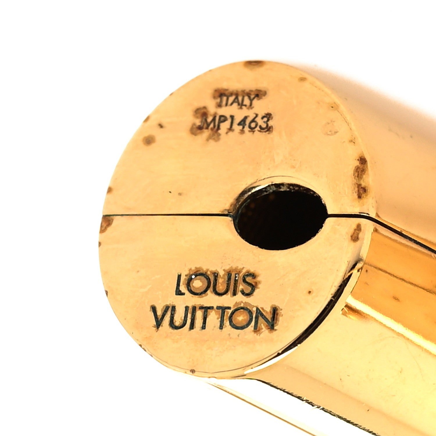 Louis Vuitton Brass Essential V Hoop Earrings Gold 4 of 5