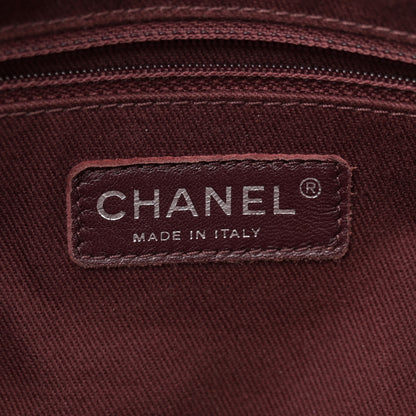 Chanel Lambskin Quilted Large CC Shopping Tote Black Rose Clair 7 of 15