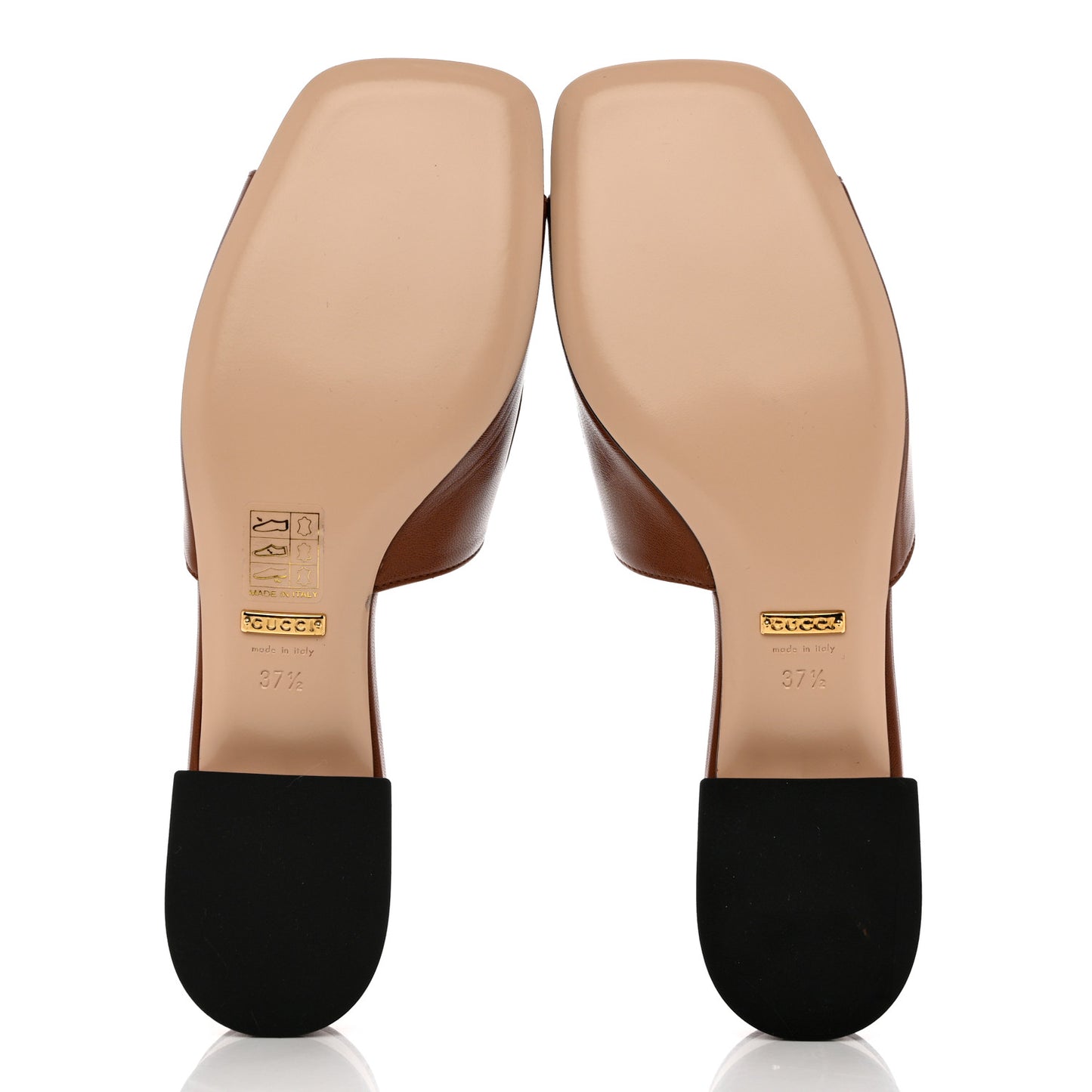 Malaga Kid Zumi Mid Heel Slide Sandals 37.5 Brown Papaya