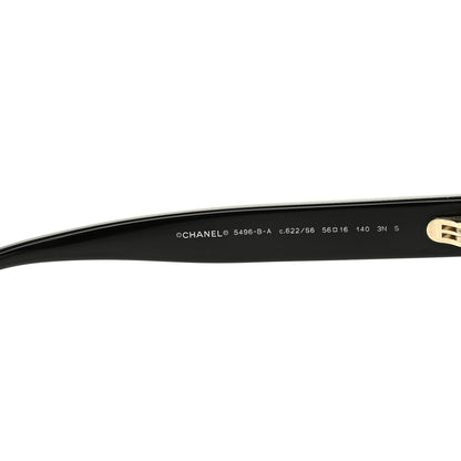 Chanel Acetate Crystal CC Rectangle Sunglasses 5496-B-A Black 7 of 7