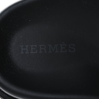 Hermes Nappa Extra Sandals 37 Black 8 of 9