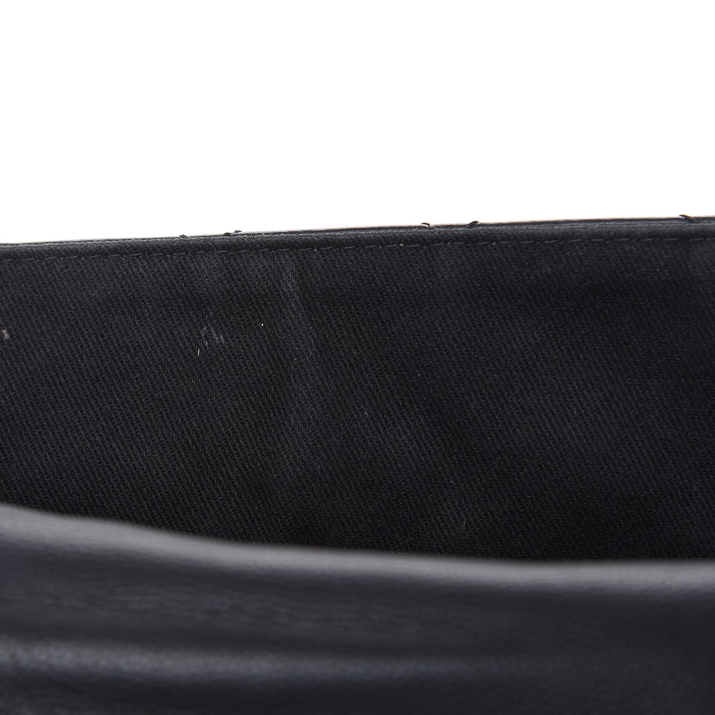 Grained Calfskin Single Flap Black